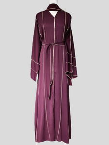 Nyle Lux Abaya- U.A.E - Plum