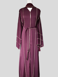 Nyle Lux Abaya- U.A.E - Plum