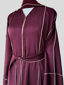 Nyle Lux Abaya- U.A.E - Plum