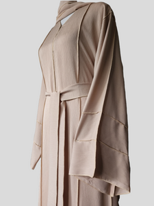 Nyle Lux Abaya- U.A.E - Nude Beige