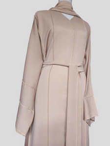 Nyle Lux Abaya- U.A.E - Nude Beige