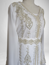 Load image into Gallery viewer, Jamilah Takshita/ Kaftan set- Off White