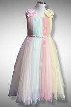 Load image into Gallery viewer, Pastel Rainbow Tutu Frock Gown