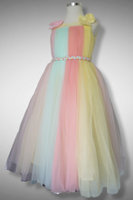 Load image into Gallery viewer, Pastel Rainbow Tutu Frock Gown