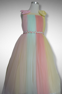 Pastel Rainbow Tutu Frock Gown