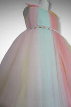 Load image into Gallery viewer, Pastel Rainbow Tutu Frock Gown