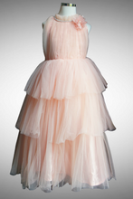 Load image into Gallery viewer, Peachy Tulle Princess Gown/ Frock