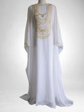 Load image into Gallery viewer, White Tulip Kaftan (SALE Price Drop)