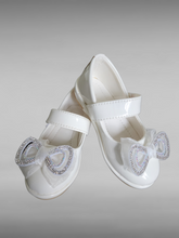 Load image into Gallery viewer, Kids White Bow Shoes