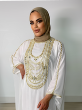 Load image into Gallery viewer, White Tulip Kaftan (SALE Price Drop)