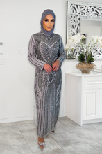Load image into Gallery viewer, Bella Evening Dress -Grey