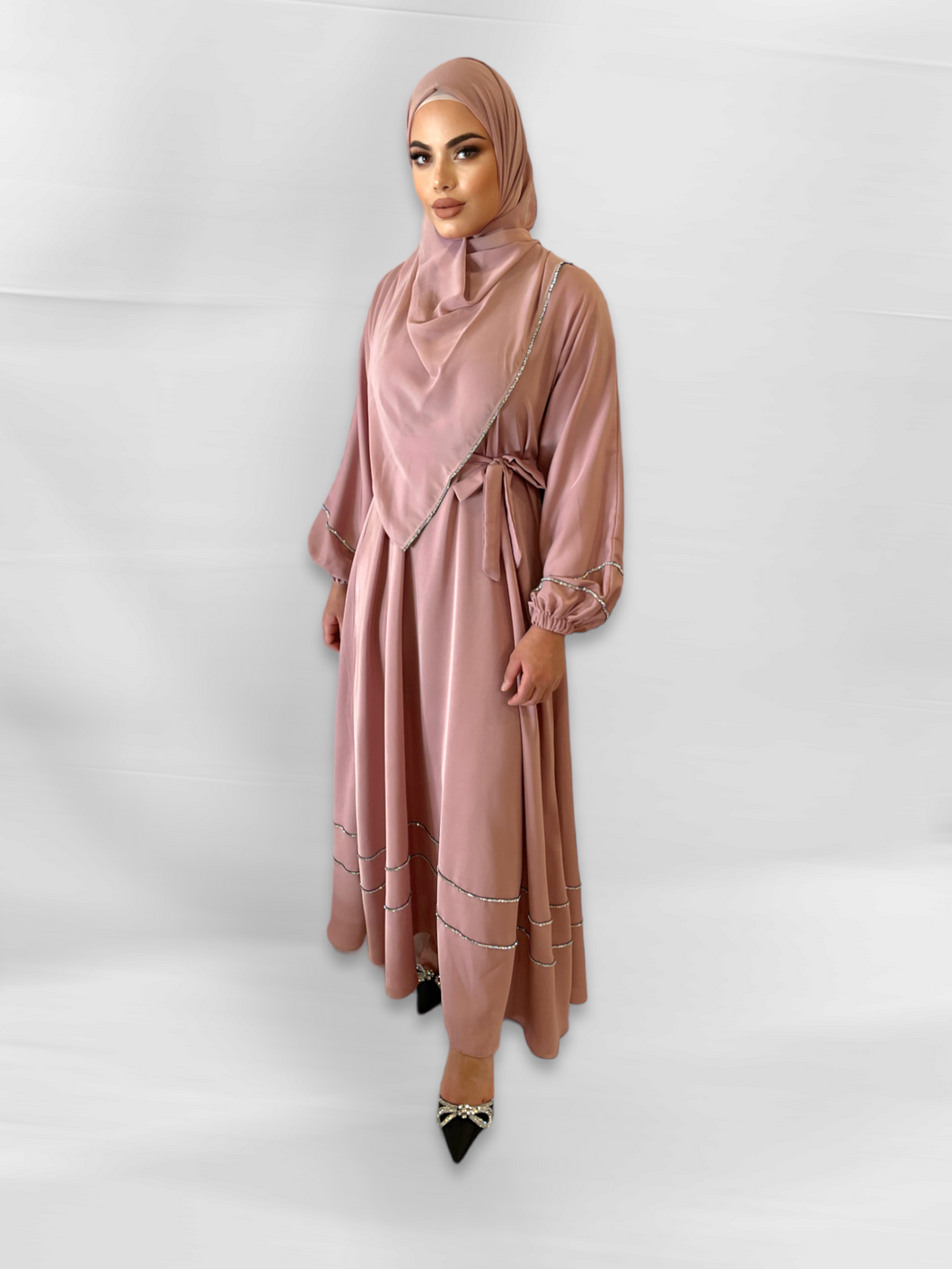 Iris Lux Dress  - Dusty Pink