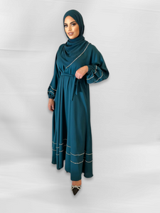 Iris Lux Dress  - Teal