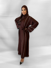 Load image into Gallery viewer, Noor Lux Abaya- U.A.E - Dark Brown