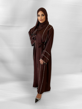 Load image into Gallery viewer, Noor Lux Abaya- U.A.E - Dark Brown