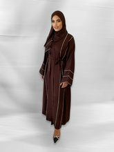 Load image into Gallery viewer, Noor Lux Abaya- U.A.E - Dark Brown