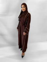 Load image into Gallery viewer, Noor Lux Abaya- U.A.E - Dark Brown