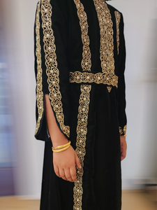 Kids Amara Velvet Abaya