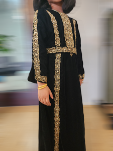 Kids Amara Velvet Abaya