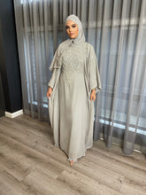 Load image into Gallery viewer, Pearl Kaftan - Grey with Silver embroidery (online only)