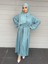 Load image into Gallery viewer, Nyle Lux Abaya- U.A.E - Steel Blue