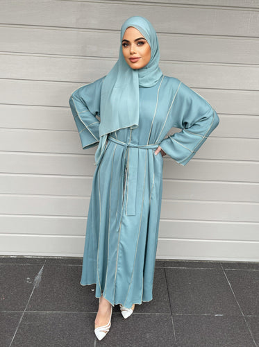 Nyle Lux Abaya- U.A.E - Steel Blue