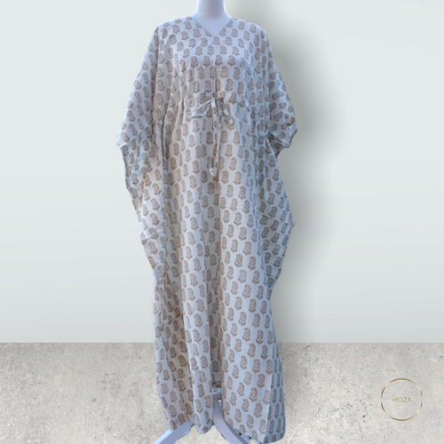 Beige Lily- Cotton Summer Kaftan