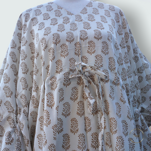 Beige Lily- Cotton Summer Kaftan