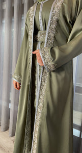 Zarah Kaftan set -Jade Green (Made on Order)