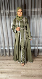 Zarah Kaftan set -Jade Green (Made on Order)