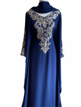 Load image into Gallery viewer, Malikah Kaftan - Navy