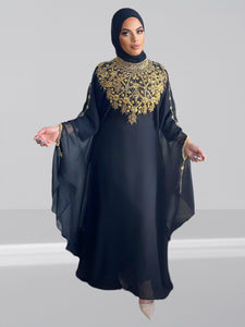 Gemma Black Farasha/ Kaftan