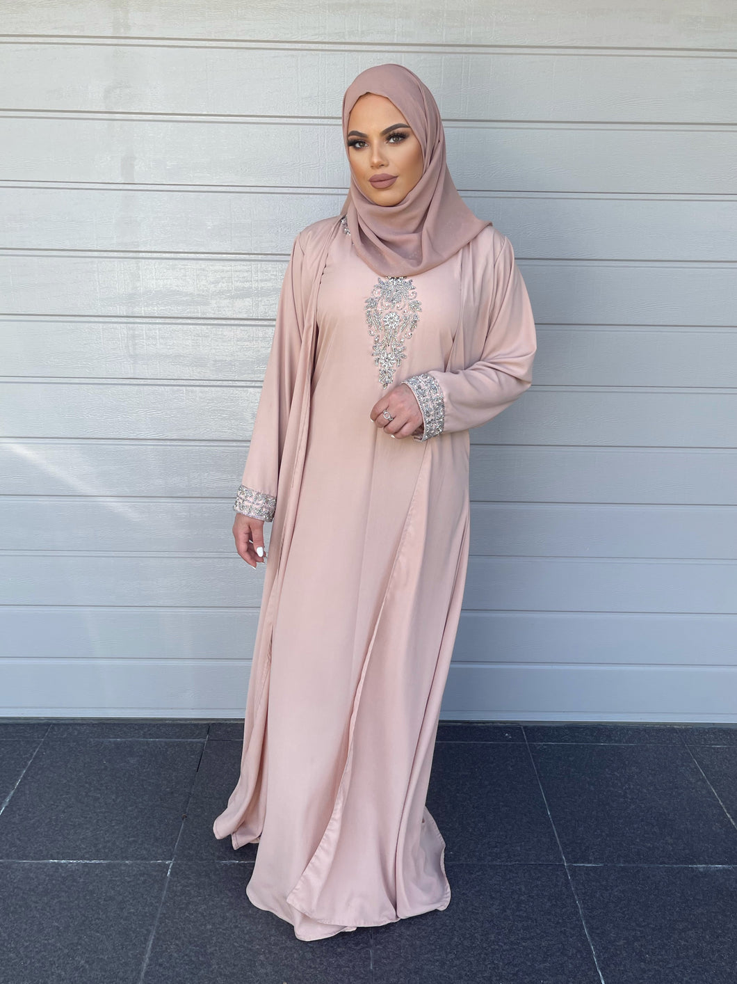 Ellie Set - Kaftan -Peach Nude