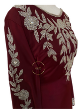 Load image into Gallery viewer, Royal Bell Kaftan - Burgundy