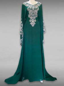 Malikah Kaftan - Dark Green