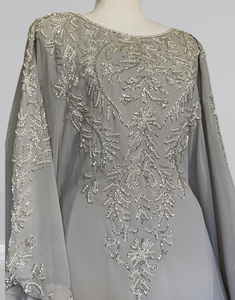 Pearl Kaftan - Grey with Silver embroidery (online only)