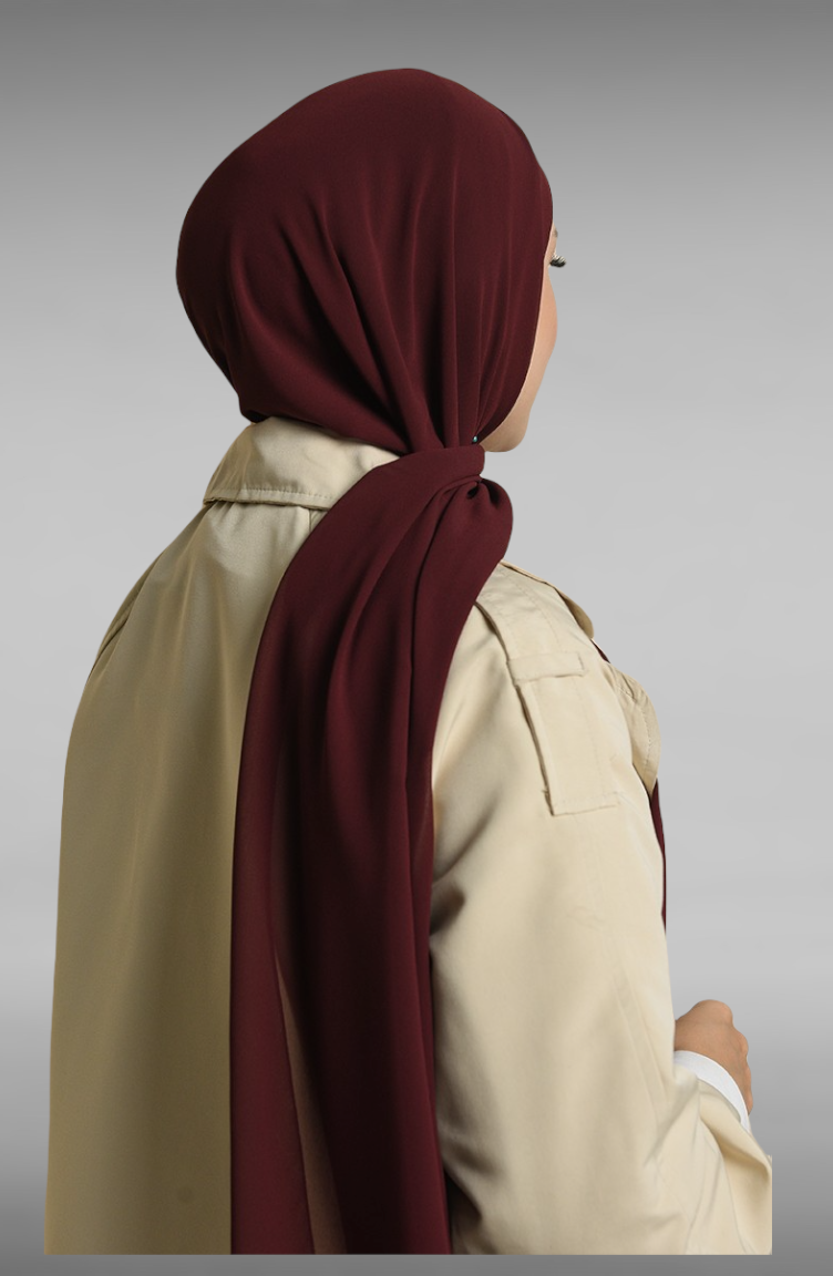 Nile Chiffon Shawl- chocolate