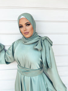 Diva Lux Abaya Dress  - Jade Green