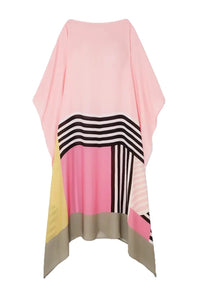 Rouge- Crepe Silk Kaftan