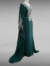 Load image into Gallery viewer, Malikah Kaftan - Dark Green