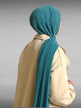 Load image into Gallery viewer, Nile - Chiffon Shawl- Peacock