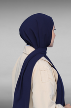 Load image into Gallery viewer, Nile Chiffon Shawl- Navy