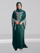 Load image into Gallery viewer, Malikah Kaftan - Dark Green