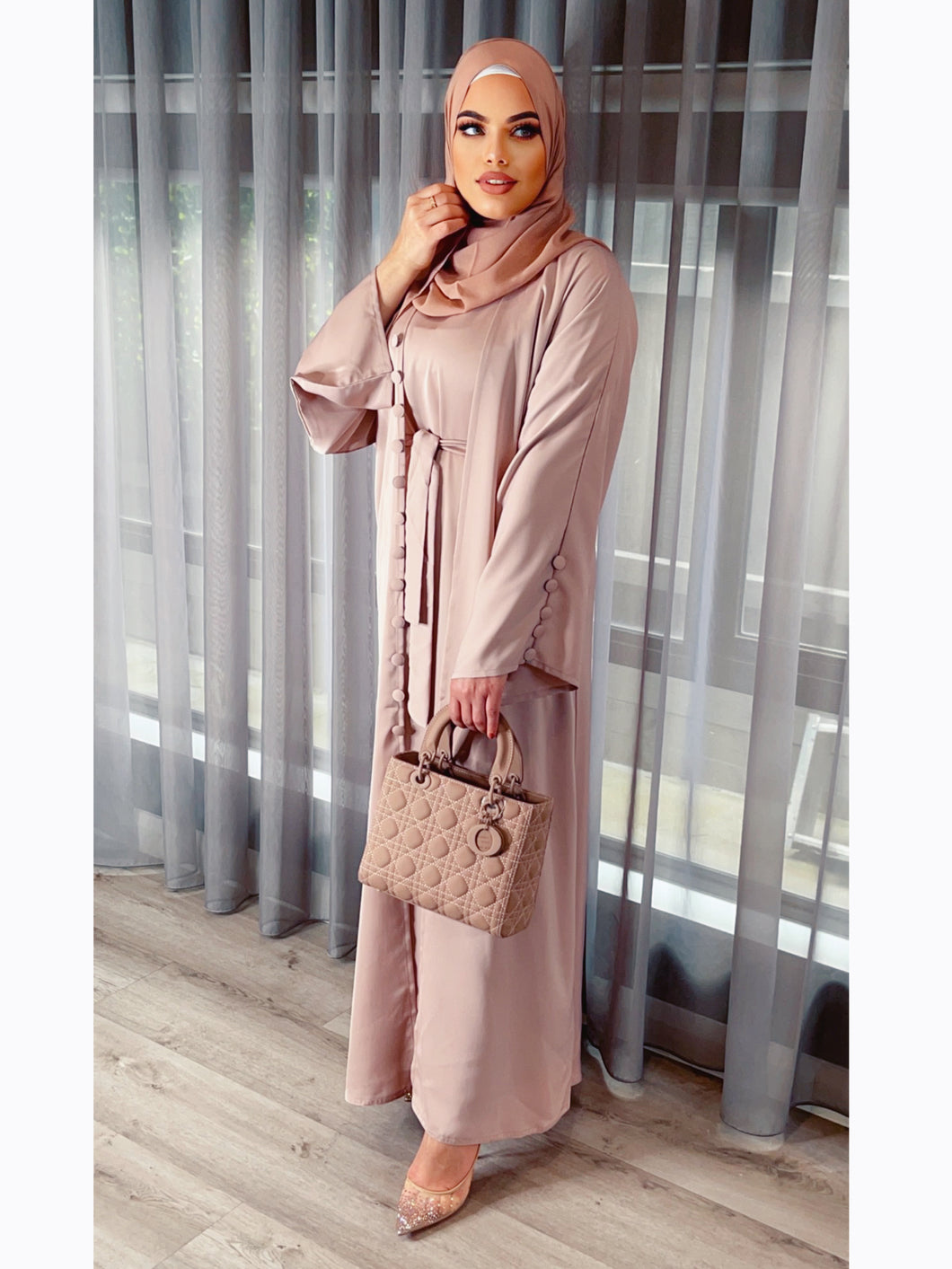 Sielle Abaya - Nude Shade (last one-sale price)