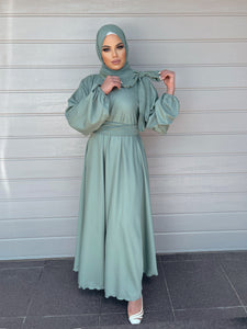 Diva Lux Abaya Dress  - Jade Green