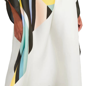 Aura Kaftan- printed crepe