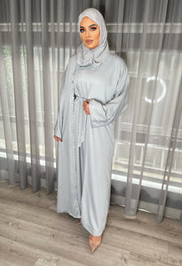 Sielle Abaya - Pastel Grey