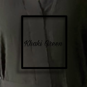 Plain Abaya- Khaki Green