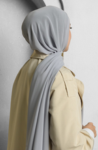 Load image into Gallery viewer, Nile Chiffon Shawl- Pastel Grey