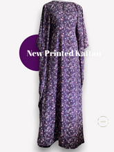 Load image into Gallery viewer, Lina Printed Summer Kaftan- Floral Violet